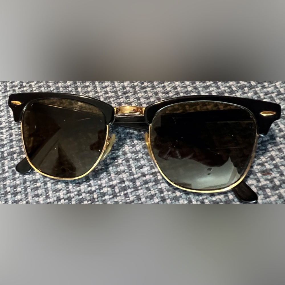 Ray-Ban Black and Gold Frame